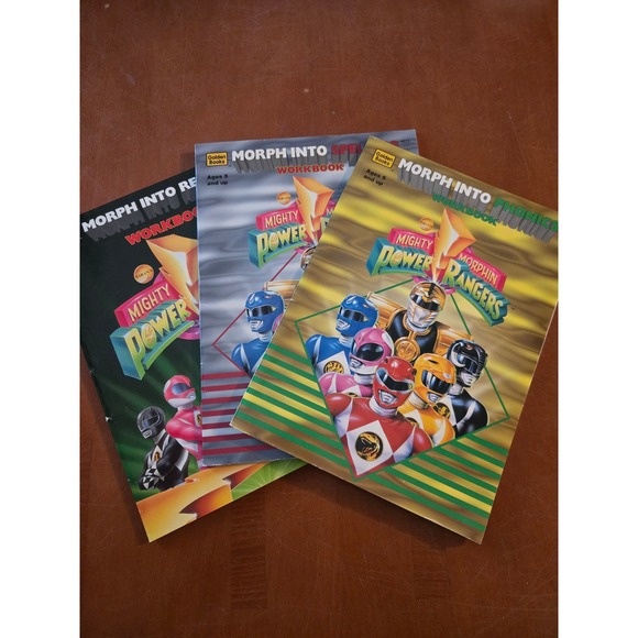 Golden Books | Toys | Vintage Mighty Morphin Power Rangers Golden Books ...
